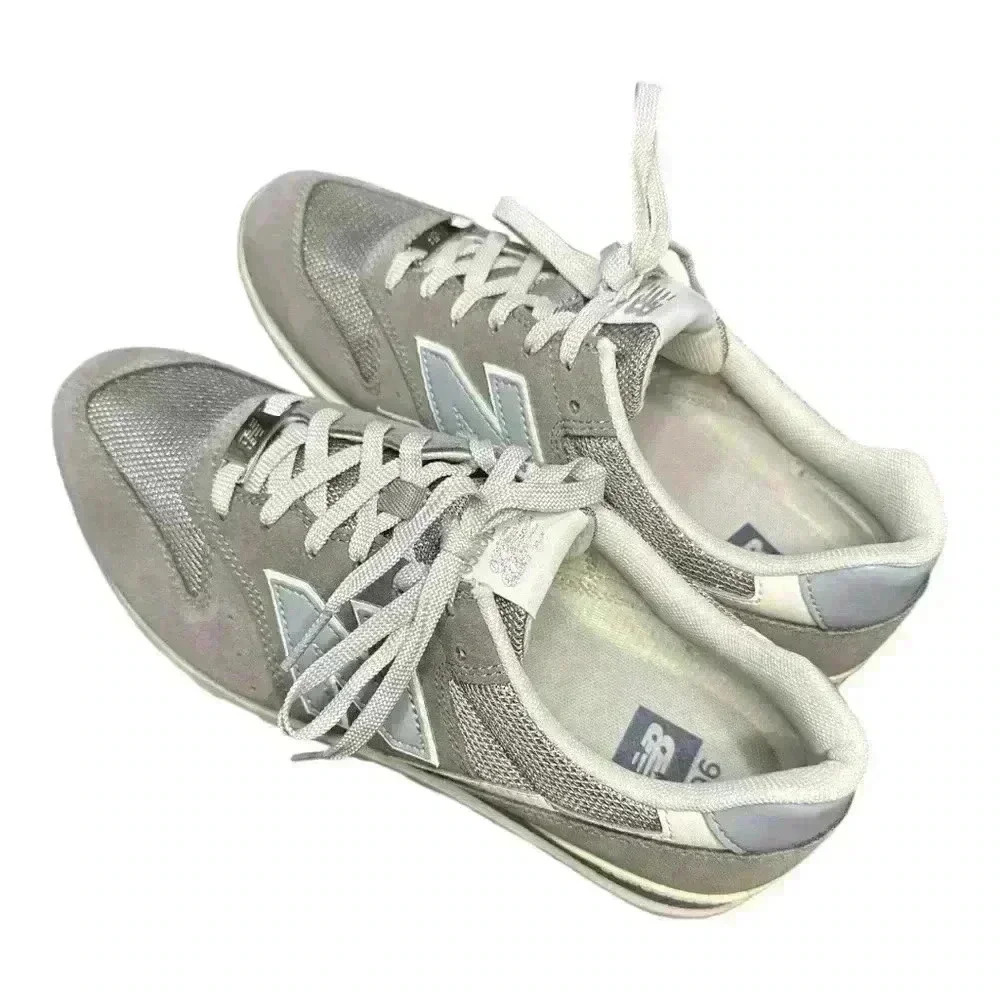 New Balance 996 Grey Suede Sneakers - Picture 4 of 7